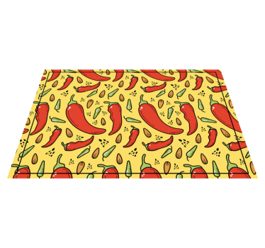 Originele placemat met chilipeperpatroon - TenStickers