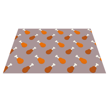 Originele placemat met kippenpootpatroon - TenStickers