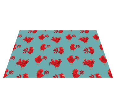 Originele placemat met charmant kippenpatroon - TenStickers