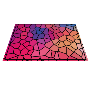 Moderne placemats Levendige kleuren geometrische - TenStickers