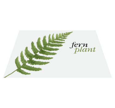 Originele placemat voor varenplantdisplay - TenStickers