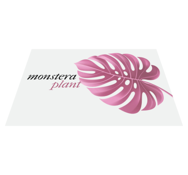 Originele placemat met monstera bladmotief - TenStickers