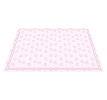 Kinder placemat aardbeienpatroon speelruimte - TenStickers