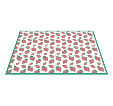 Originele placemat met aardbeienmotief - TenStickers