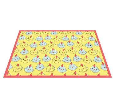 Kinder placemat met schattig kuikenpatroon - TenStickers