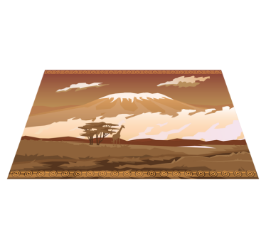 Originele placemat majestueus berglandschap - TenStickers