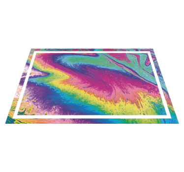 Originele placemat vivid abstract motief - TenStickers