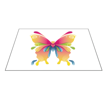 Originele placemat kleurrijk vlinder motief - TenStickers