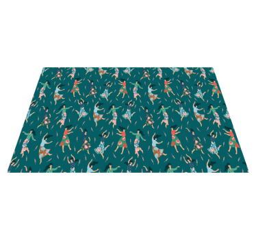 Originele placemat met dansende vrouwen motief - TenStickers