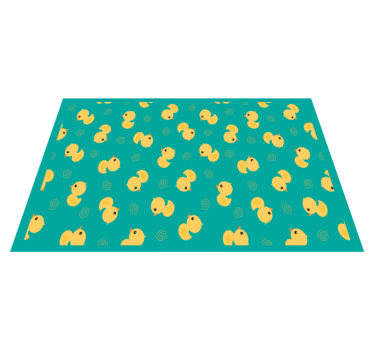 Kinder placemat schattig eendjespatroon - TenStickers