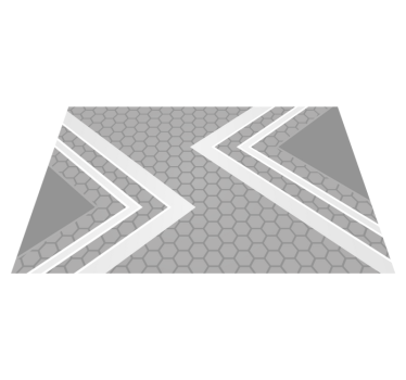 Moderne placemat met geometrische patroonaccenten - TenStickers