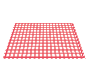 Placemat ruitpatroon rood - TenStickers