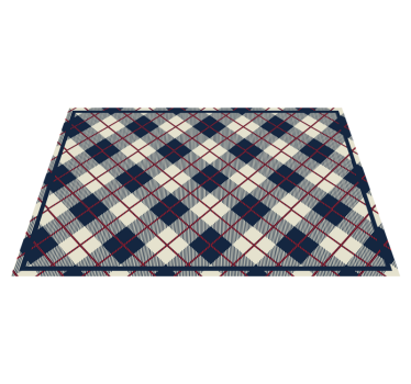 Placemat geruit patroon oppervlak - TenStickers