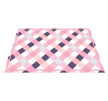 Placemat ruitpatroon met zachte kleuren - TenStickers