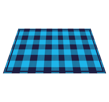 Placemat met geruit patroon ontwerp - TenStickers