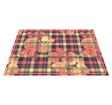 Placemat botanische rasterindeling - TenStickers