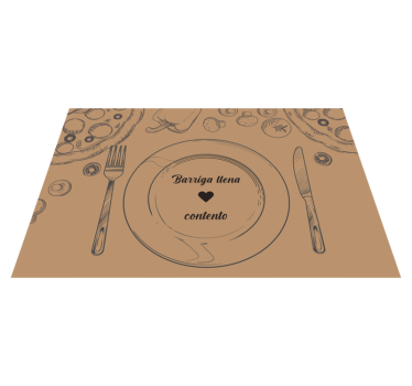 Originele placemat lege schaal met hart - TenStickers