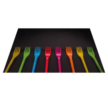 Kinder placemat kleurrijke bestek collectie - TenStickers