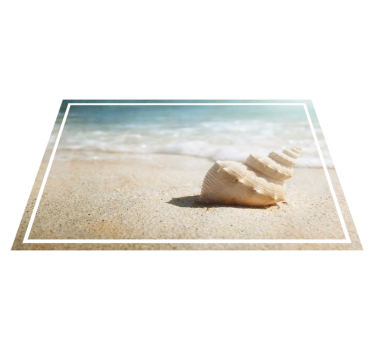 Elegante schelpenvertoning originele placemat - TenStickers