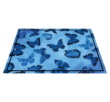 Placemat vlinderpatroon achtergrond - TenStickers
