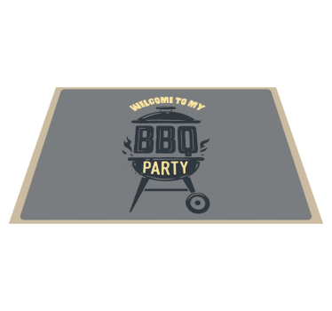 Welkom op mijn bro-feestje Placemat met tekst - TenStickers