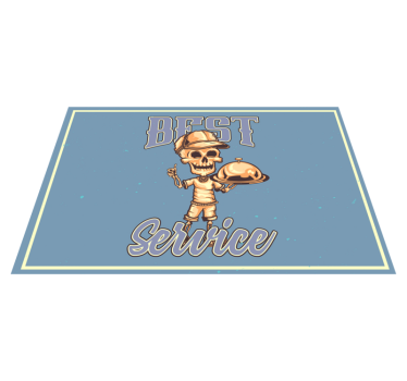 Originele placemat skeleton ober service - TenStickers