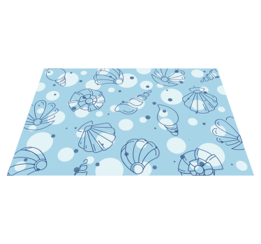 Originele placemat met oceaan schelp patronen - TenStickers