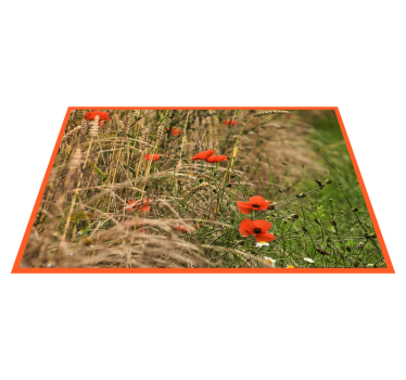 Kinder placemat grappige voedselopstelling - TenStickers