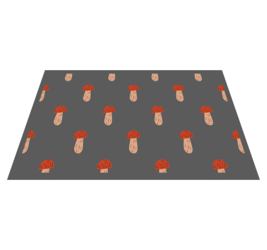 Originele placemat met paddenstoelenpatroon elementen - TenStickers