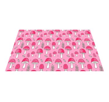Originele placemat met levendig paddenstoelenmotief - TenStickers