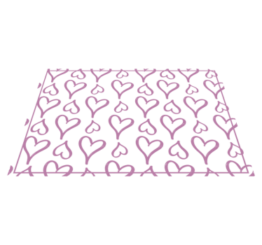 Originele placemat met charmant hartjespatroon - TenStickers