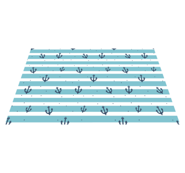 Originele placemat ankerpatroon strepen - TenStickers