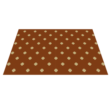 Placemat met gestructureerd stippenpatroon - TenStickers