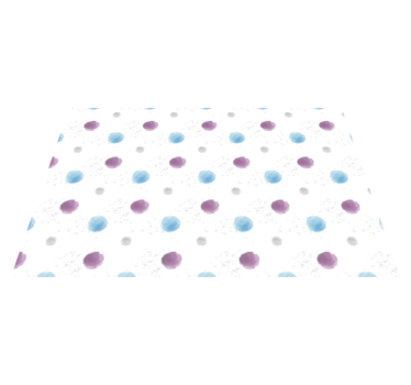 Placemat kleurrijke vlekken cirkels - TenStickers