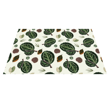 Placemat bladpatroon elementen - TenStickers