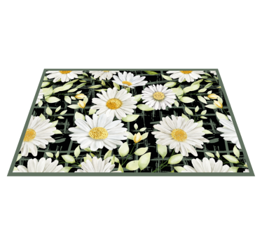 Originele placemat met bloemenpatroon van madeliefjes - TenStickers