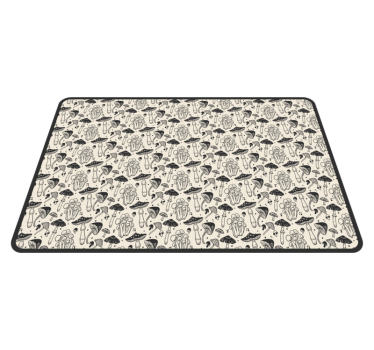 Originele placemat paddenstoelenpatroon - TenStickers