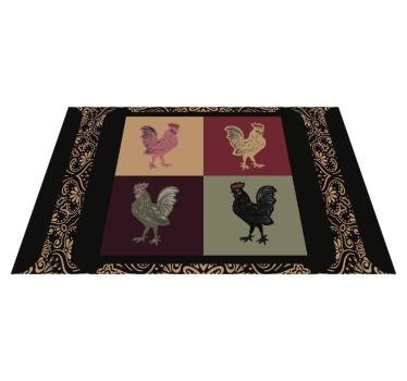 Originele placemat met levendige kipmotieven - TenStickers