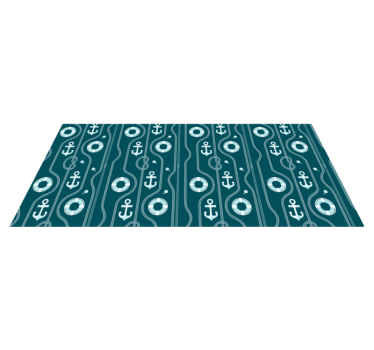 Originele placemat maritiem anker motief - TenStickers