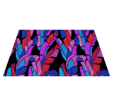 Placemat met kleurrijke bladeren motieven - TenStickers