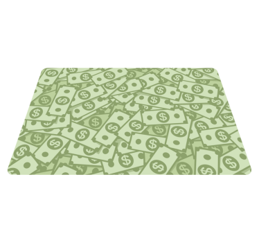 Originele placemat cash pattern laag - TenStickers