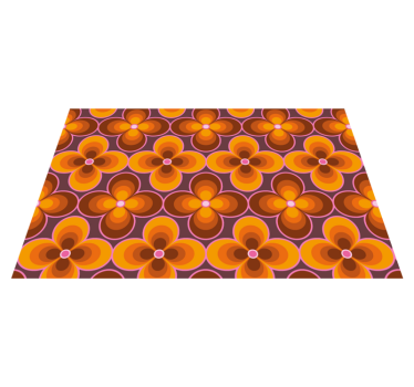 Originele placemat met levendig bloemenmotief - TenStickers