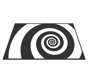 Placemat spirale optische effect - TenStickers