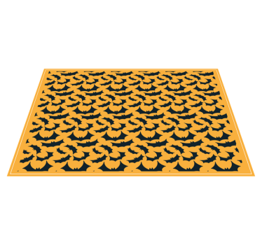 Halloween placemat vleermuispatroon overlay - TenStickers