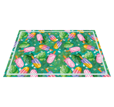 Originele placemat kleurrijke ijsjes - TenStickers