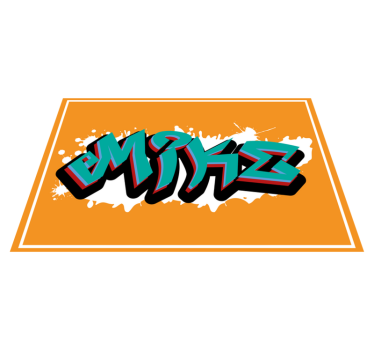 Originele placemats Wilde stijl koningsgraffiti - TenStickers