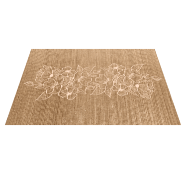 Placemat met bloemmotief reliëf oppervlak - TenStickers