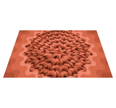 Placemat met textuur van bladeren motief - TenStickers