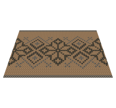 Placemat geometrisch patroon met contrast - TenStickers