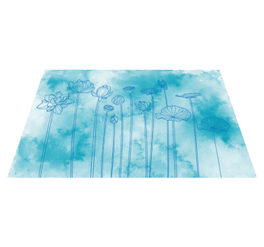 Placemat lotus bloempatronen - TenStickers